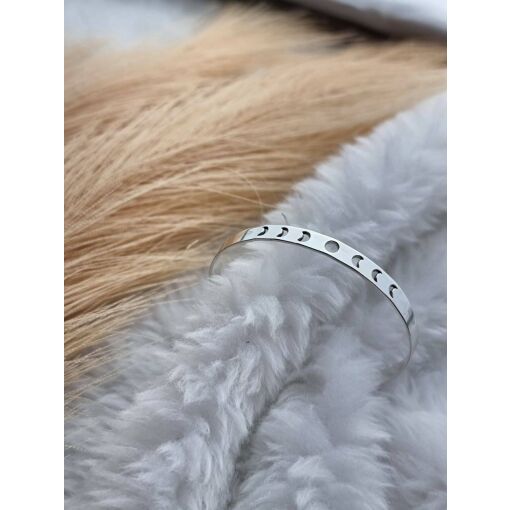 Bracelete de Prata Fases da Lua