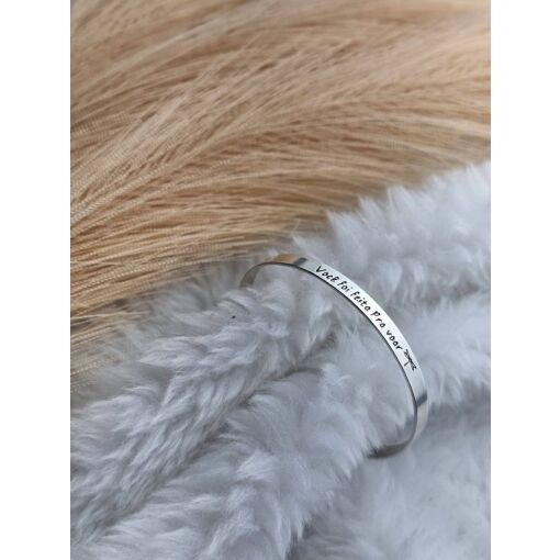 Bracelete de Prata Você Foi Feita Pra Voar