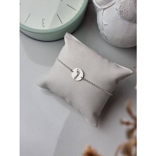 Pulseira Pézinho Personalizável Prata 925