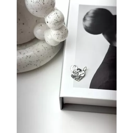 Pingente Family Foto Patuá Árvore da Vida Personalizável Prata