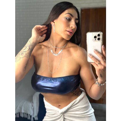 Choker de Prata Medalha