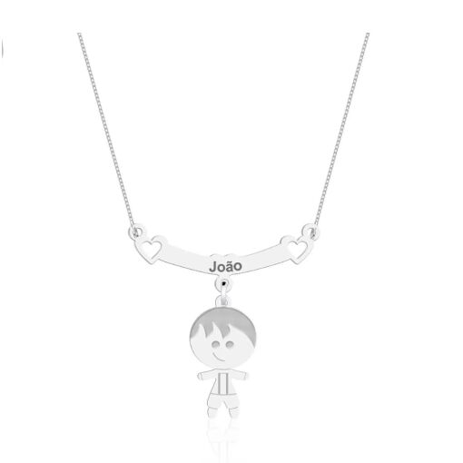 Colar com Filhos Canga em Prata 925 Personalizável