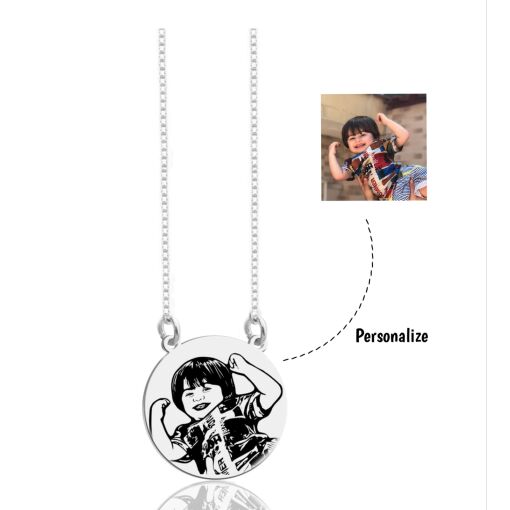 Colar Redondo Foto Personalizável Prata 925