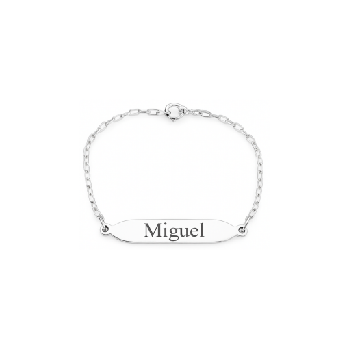 Pulseira de Prata Infantil Personalizável