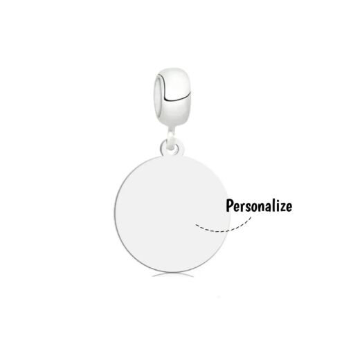 Berloque de Prata Personalizavél Medalha