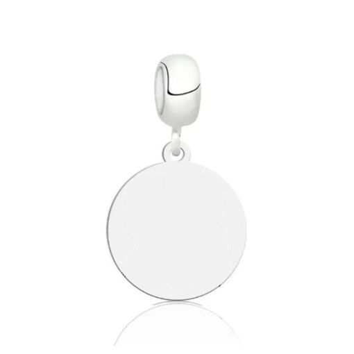 Berloque Medalha Liso Prata 925
