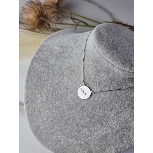 Colar Medalha Peixes Prata 925