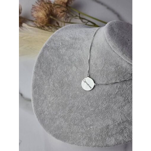 Colar Medalha Capricórnio Prata 925