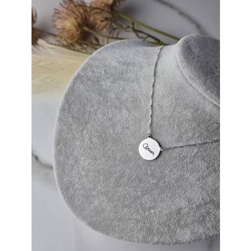 Colar de Prata Medalha Câncer