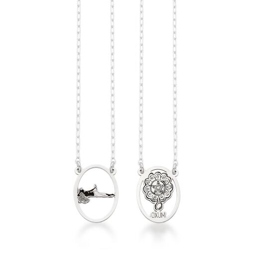 Escapulário Oxum Oval Prata 925