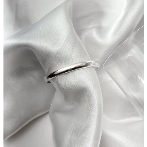 Bracelete de Prata Liso Côncavo