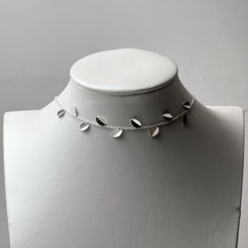 Choker de Prata Caminho das Folhas