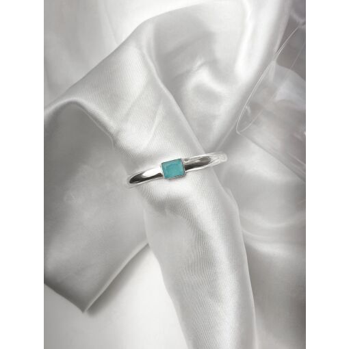 Bracelete de Prata Zircônia Oval Côncavo Pedra Fusion
