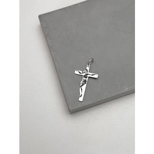Pingente de Prata Jesus Crucificado