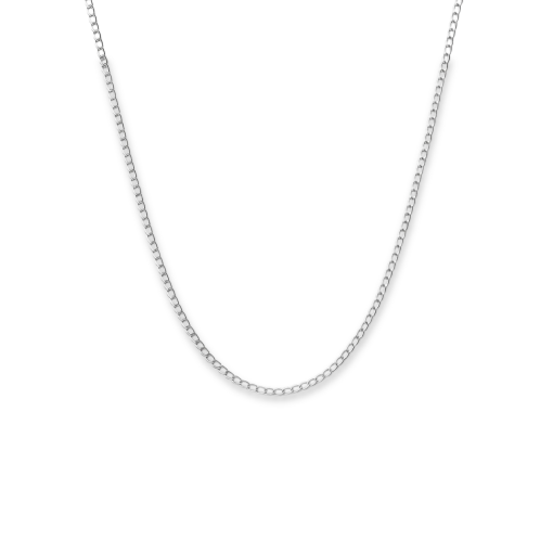 Corrente de Prata Elo por Elo 60cm