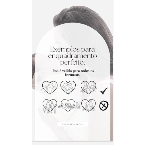 Colar Cartie Redondo Abstrato Personalizável Foto Prata 925