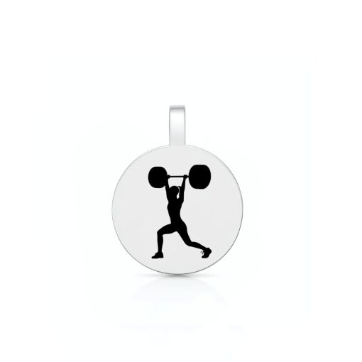 Pingente de Prata Patuá Cross Training Clean and Jerk