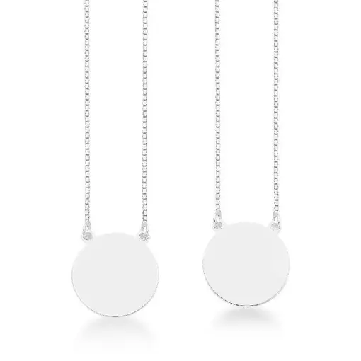 Escapulário de Prata Redondo Liso