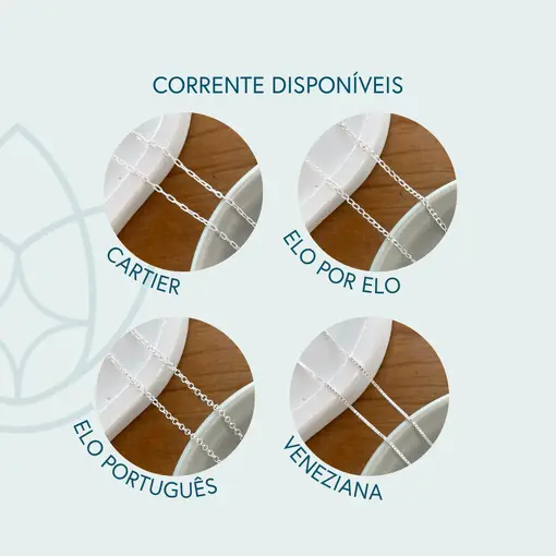 Escapulário de Prata Retangular Foto