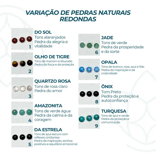 Colar de Prata Concha Estamparia e Pedra Natural