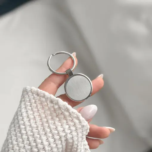 Chaveiro de Metal Redondo Personalizável