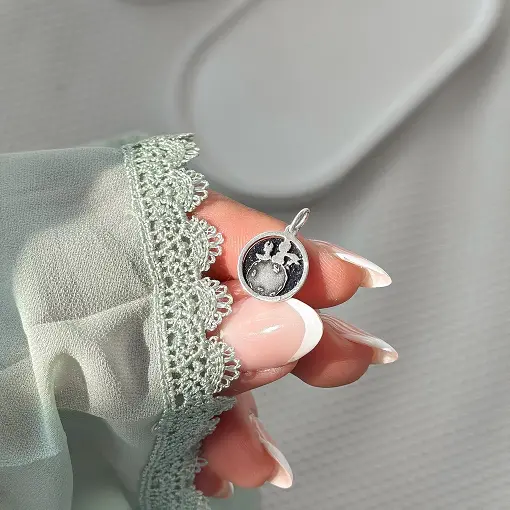 Pingente de Prata O Pequeno Principe Pedra da Estrela