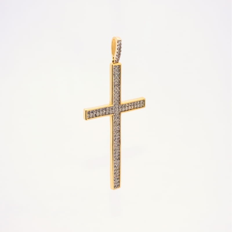 PINGENTE CRUCIFIXO ZIRCONIAS