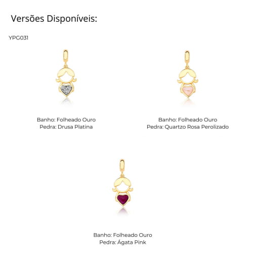 YPG031 PINGENTE MENINA