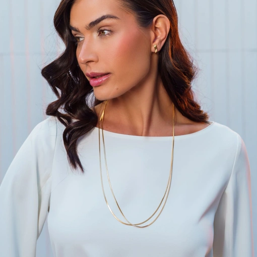 YCR029 CORRENTE MALHA DUPLA 70CM