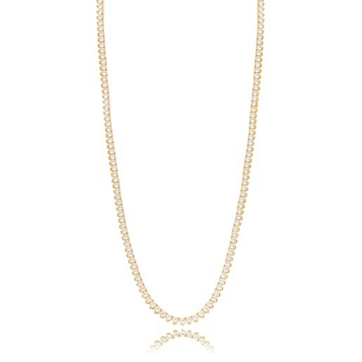 COLAR RIVIERA LONGO TRÊS PONTOS DOURADO