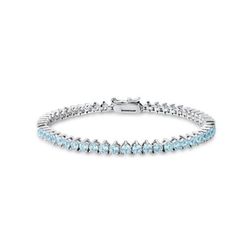 PULSEIRA RIVIERA PEDRA 3 GARRAS REDONDO 3MM 18CM BAN. A RODIO BR