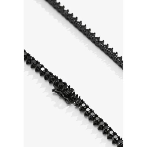 COLAR RIVIERA 3 GARRAS 3MM  BAN. A RODIO NEGRA