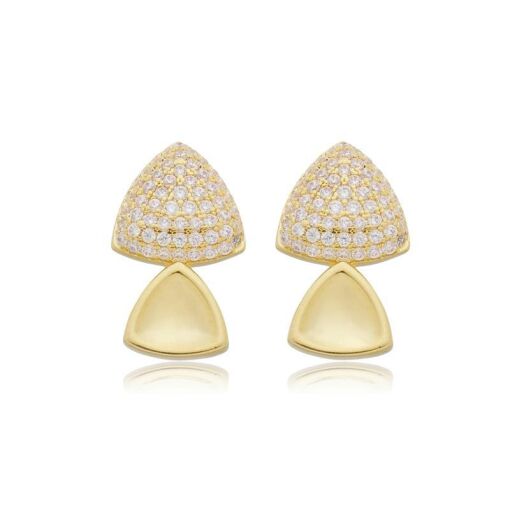 BRINCO TRIÂNGULAR DOURADO