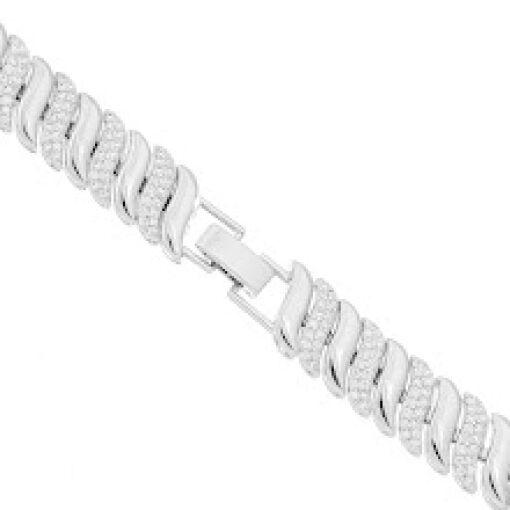 COLAR CHOKER DETALHADA MICRO ZIRCÔNIA RÓDIO BRANCO