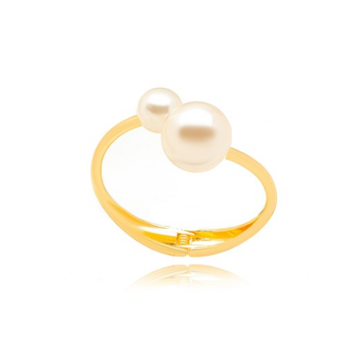 BRACELETE PÉROLAS GRANDES DOURADO