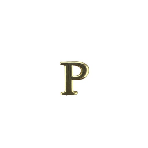 CHARM LETRA P DOURADO