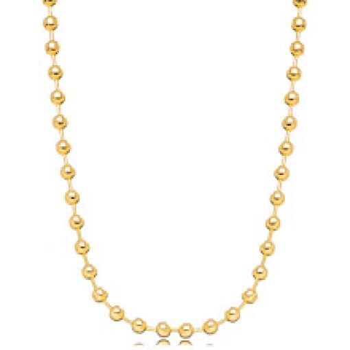 COLAR ESFERAS DOURADO