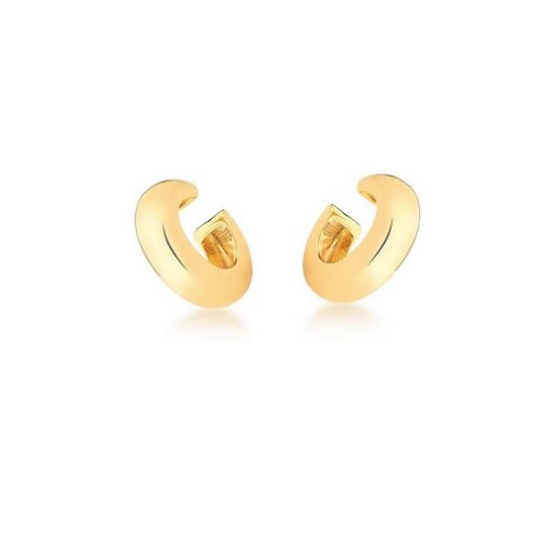 PIERCING TUBO FAKE LISO DOURADO
