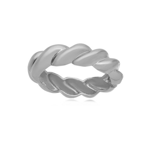 BRACELETE ORGÂNICO TRABALHADO EM RÓDIO BRANCO