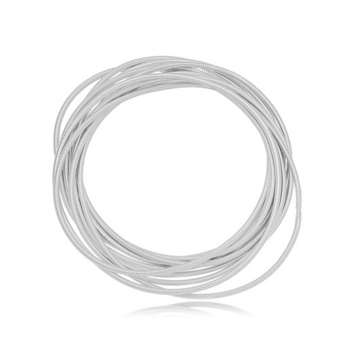 PULSEIRA CORDA DE VIOLÃO LISA RÓDIO BRANCO