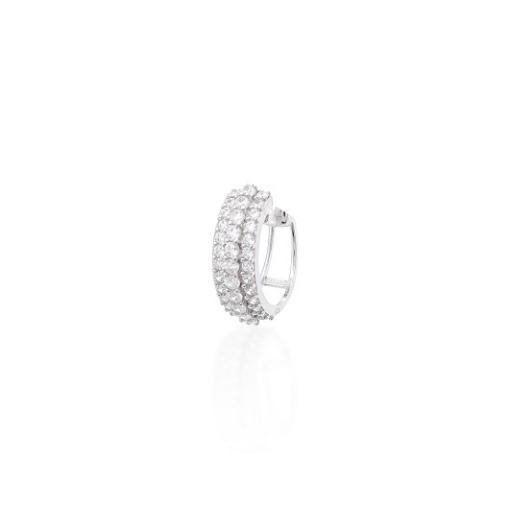 PIERCING CRAVEJADO VAZADO PRATA 925