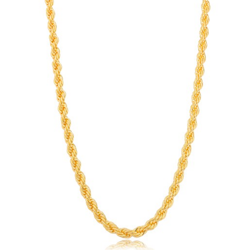 COLAR CHOKER CORDÃO BAIANO DOURADO 45CM