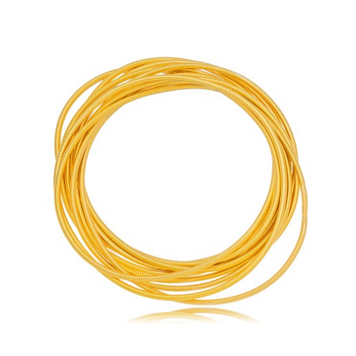 PULSEIRA CORDA DE VIOLÃO LISA DOURADO
