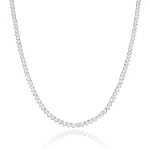 COLAR RIVIERA 2.5MM 3 GARRAS 38CM EM PRATA 925