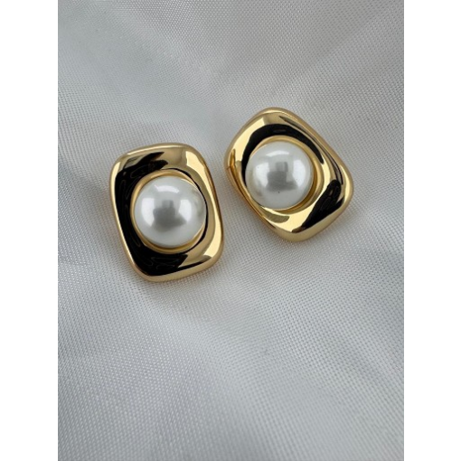 BRINCO PÉROLA SHELL DOURADA
