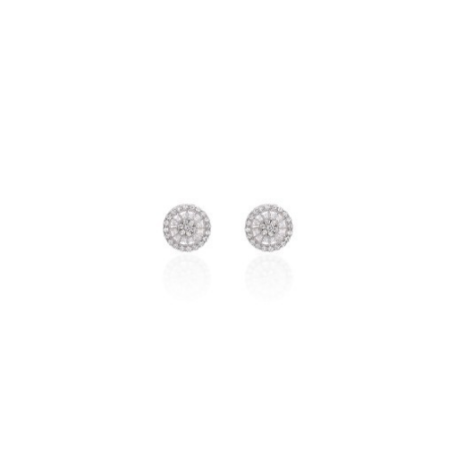BRINCO PIZZA 10 MM REDONDO MIOLO CRAVEJADO BAGUETADO E CRAVACAO
