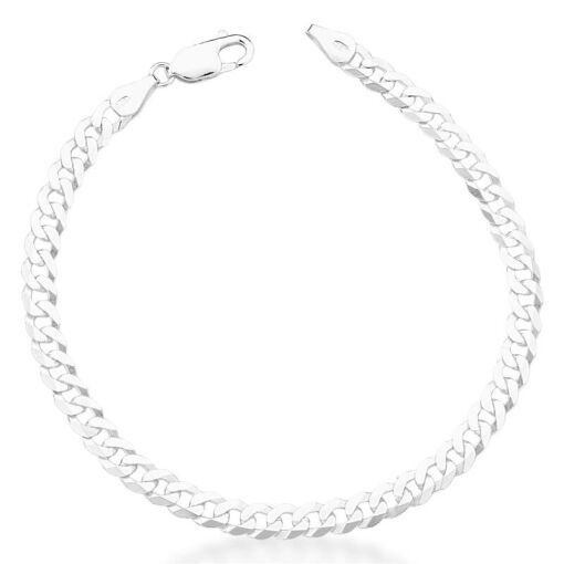PULSEIRA EM MALHA GROUMET PRATA LISA