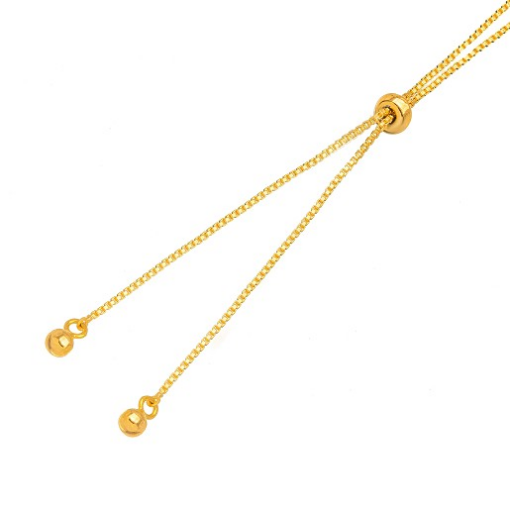 COLAR ESFERA LONGO DOURADO