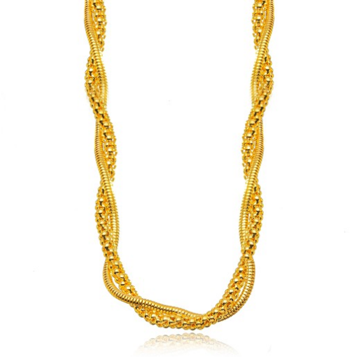 COLAR CHOKER DUPLO DOURADO