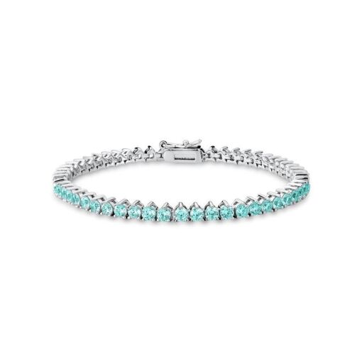 PULSEIRA RIVIERA PEDRA 3 GARRAS REDONDO 3MM 18CM BAN. A RODIO BR